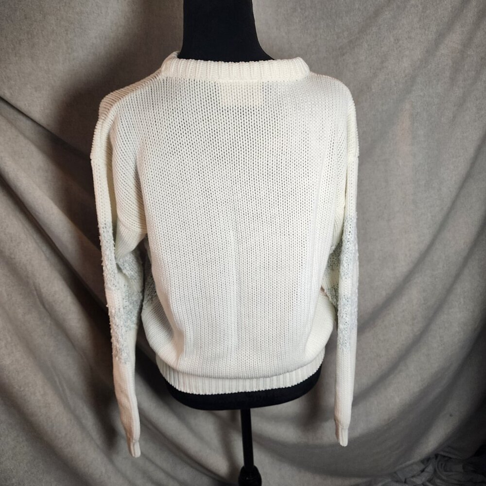 Vintage 80s Pastel Bobble Knit Sweater Acrylic W Sz L Retro Cottagecore grandma - Picture 3 of 9